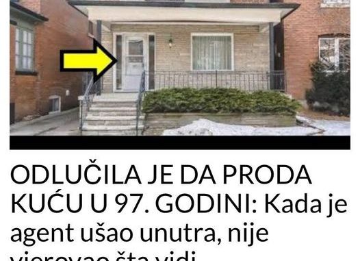 ODLUČILA JE DA PRODA KUĆU U 97. GODINI: