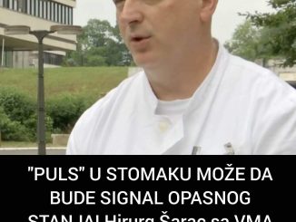 “PULS” U STOMAKU MOŽE DA BUDE SIGNAL OPASNOG STANJA!  Hirurg Šarac sa VMA otkrio kada znači da život VISI O KONCU