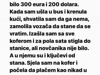 “Izgubila sam novčanik na autobuskoj stanici u kome je bilo 300