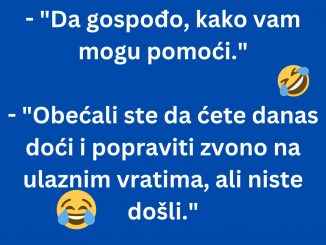 “Alo, vi ste elektičar.”