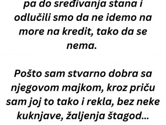 Prethodna godina je bila skupa za supruga i mene