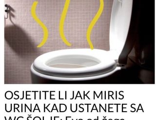 da vam urin smrdi malo jače nego inače.